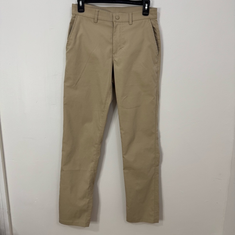 Outdoor Voices Birdie Slim-Fit Straight-Leg Tech-Twill Gold Trousers Size XS
